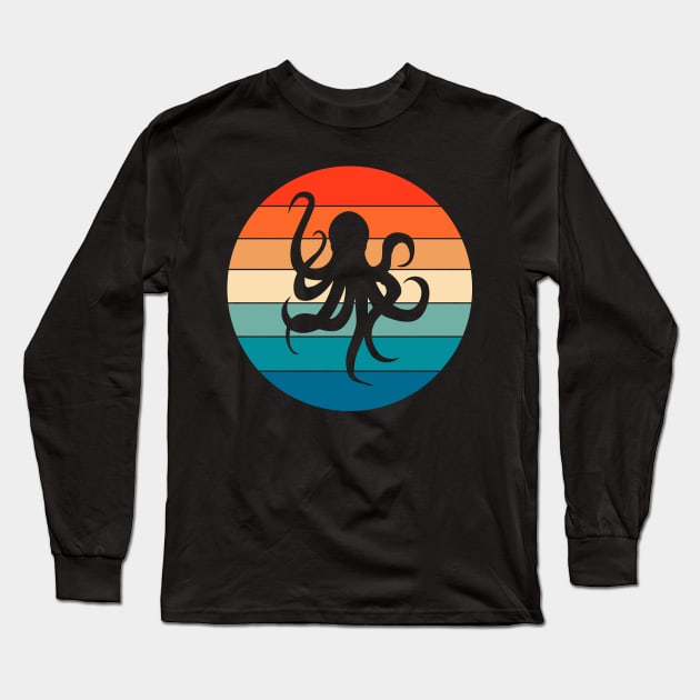 Vintage Octopus Long Sleeve T-Shirt by ChadPill